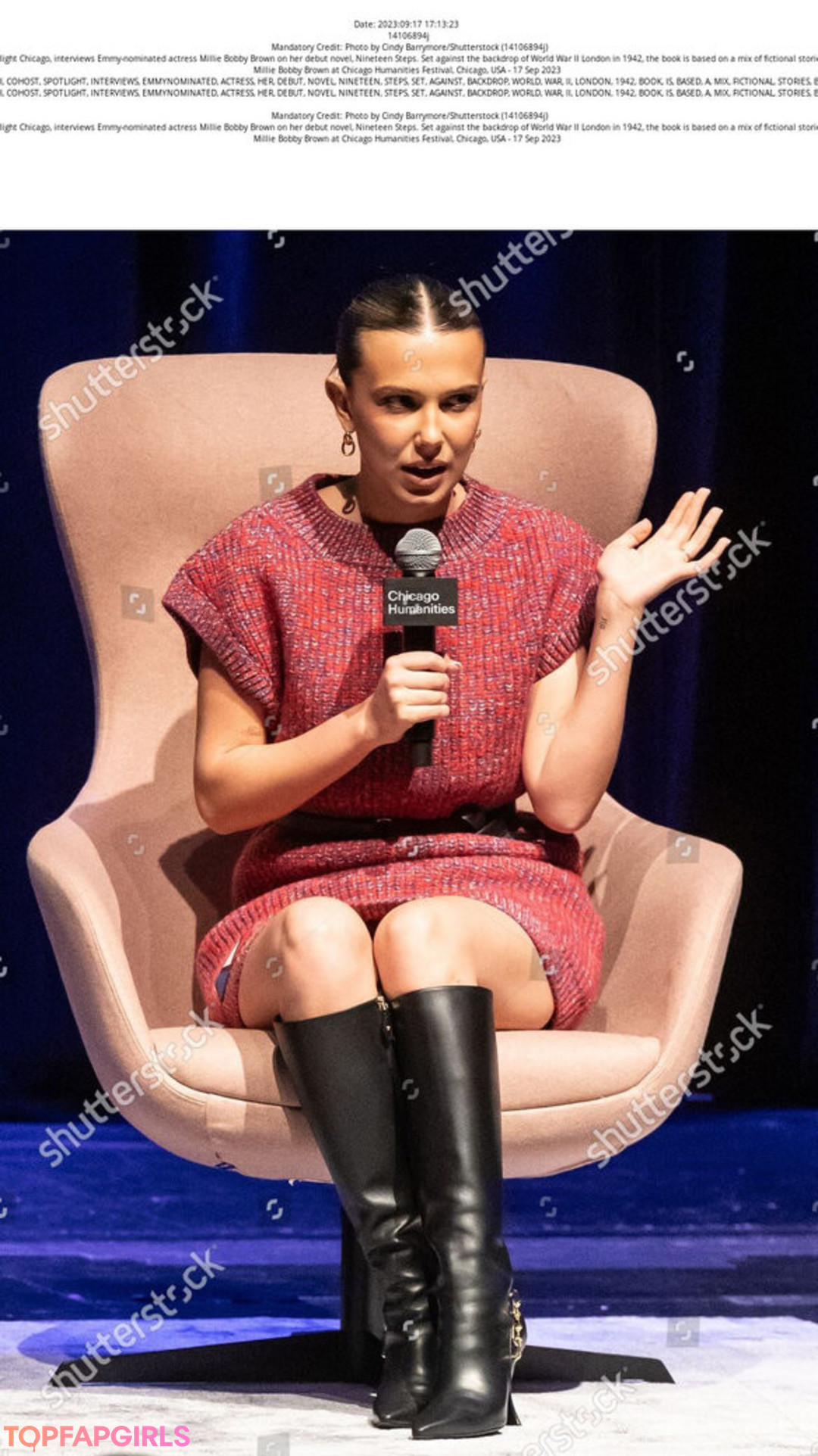 Naakte gelekte OnlyFans-foto van Millie Bobby Brown #1472