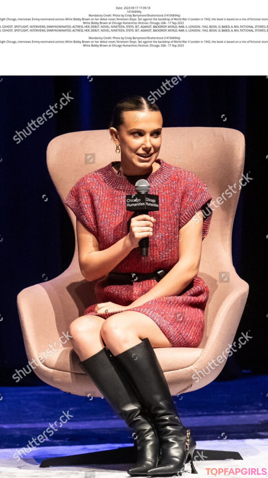 Naakte gelekte OnlyFans-foto van Millie Bobby Brown #1476