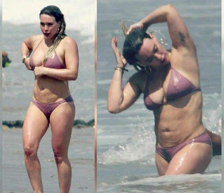 Naakte gelekte OnlyFans-foto van Hilary Duff
