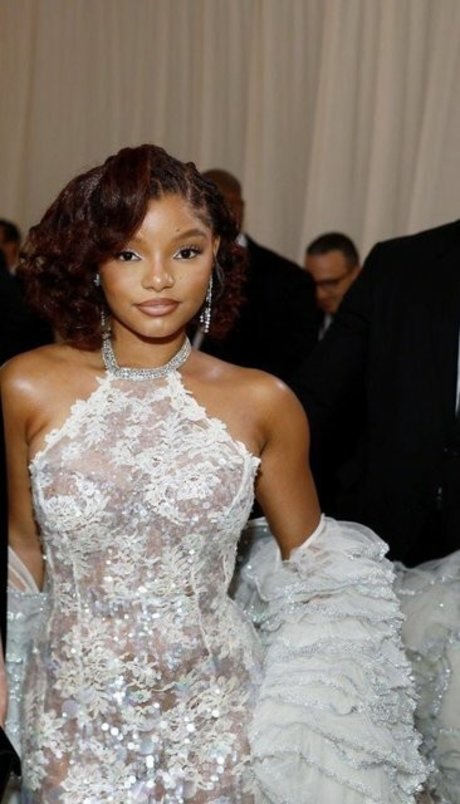 Naakte gelekte OnlyFans-foto van Halle Bailey
