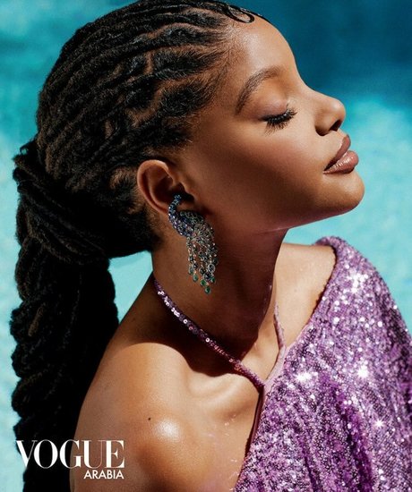 Naakte gelekte OnlyFans-foto van Halle Bailey