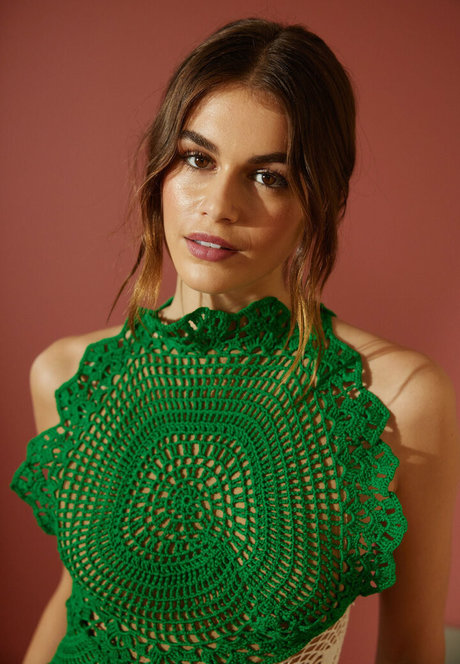 Naakte gelekte OnlyFans-foto van Kaia Gerber