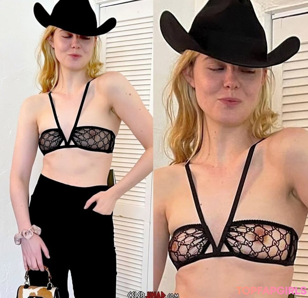 Naakte gelekte OnlyFans-foto van Elle Fanning #1147
