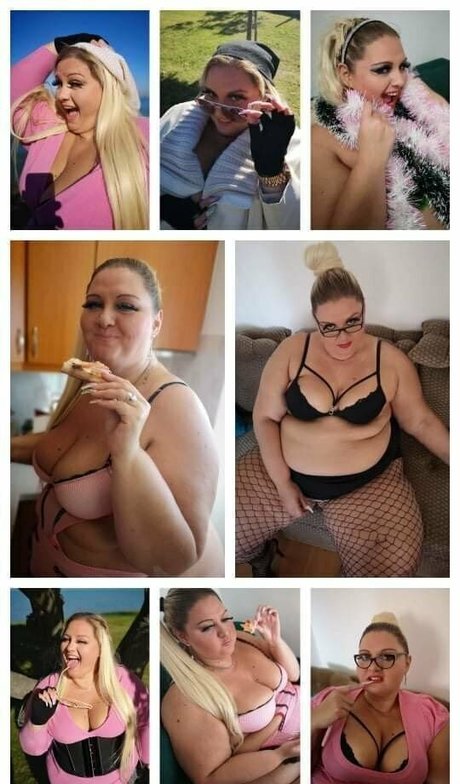 Naakte gelekte OnlyFans-foto van Barbiessbbw