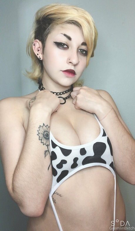 Naakte gelekte OnlyFans-foto van Boozygremlin