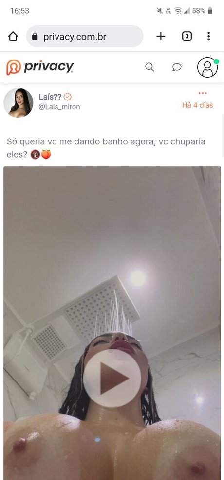 Naakte gelekte OnlyFans-foto van Lais Miron