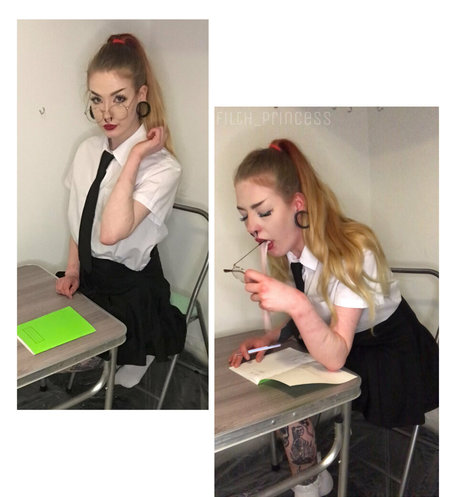 Naakte gelekte OnlyFans-foto van Filthprincess