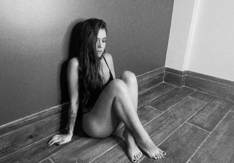 Naakte gelekte OnlyFans-foto van Violet Orlandi