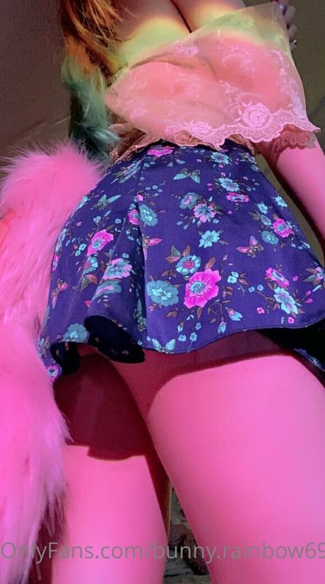 Naakte gelekte OnlyFans-foto van Bunnyrainbow69