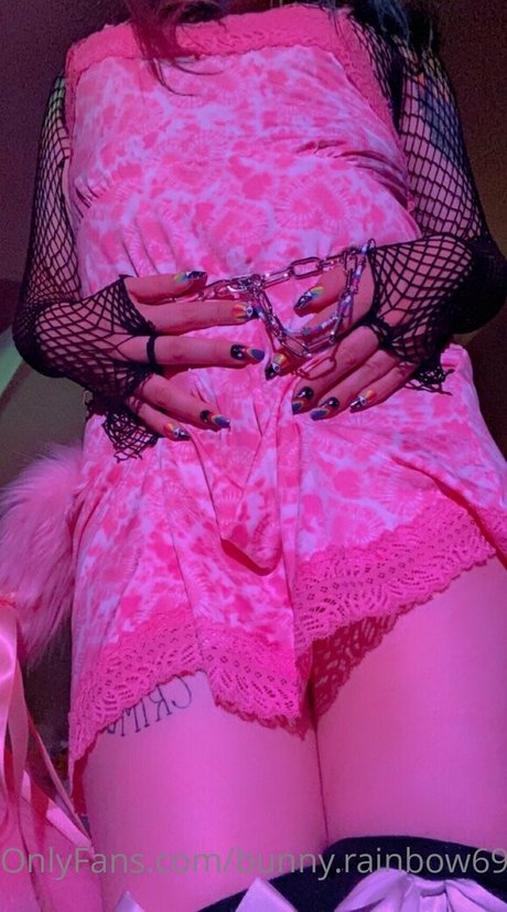 Naakte gelekte OnlyFans-foto van Bunnyrainbow69