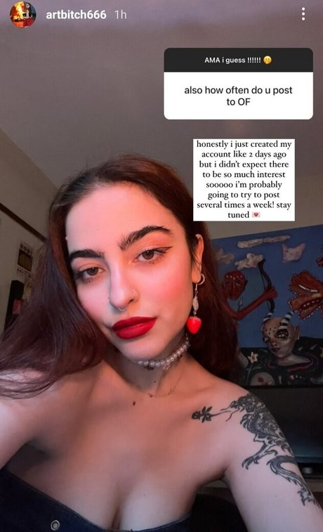 Naakte gelekte OnlyFans-foto van Artbitch666
