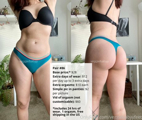 Naakte gelekte OnlyFans-foto van Veggiebabyyclips