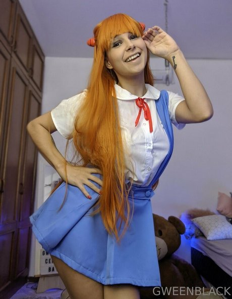 Naakte gelekte OnlyFans-foto van Gween Black