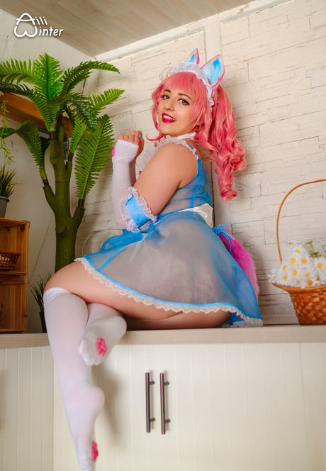 Naakte gelekte OnlyFans-foto van Aili Winter