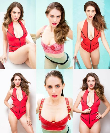 Naakte gelekte OnlyFans-foto van Alison Brie