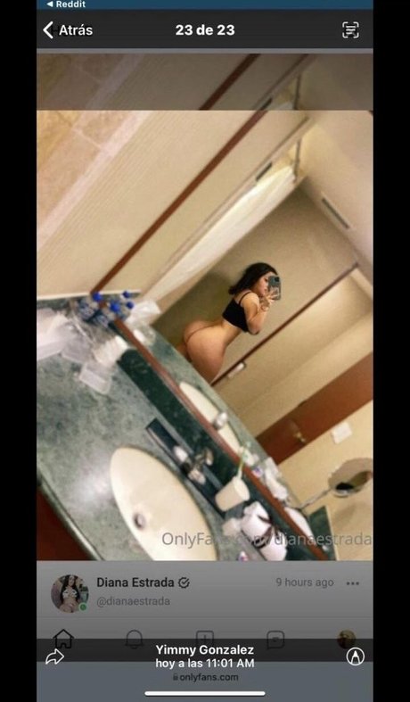 Naakte gelekte OnlyFans-foto van Diana Estrada