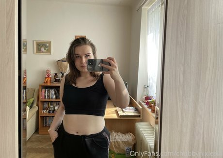 Naakte gelekte OnlyFans-foto van Chubbynixiesin