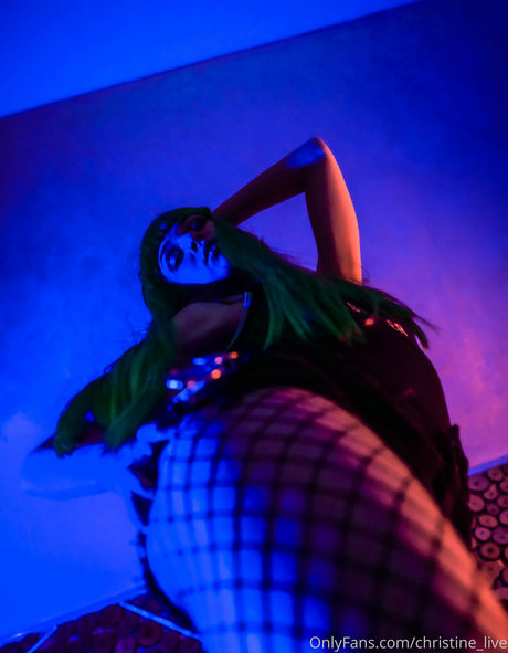 Naakte gelekte OnlyFans-foto van Christinelive
