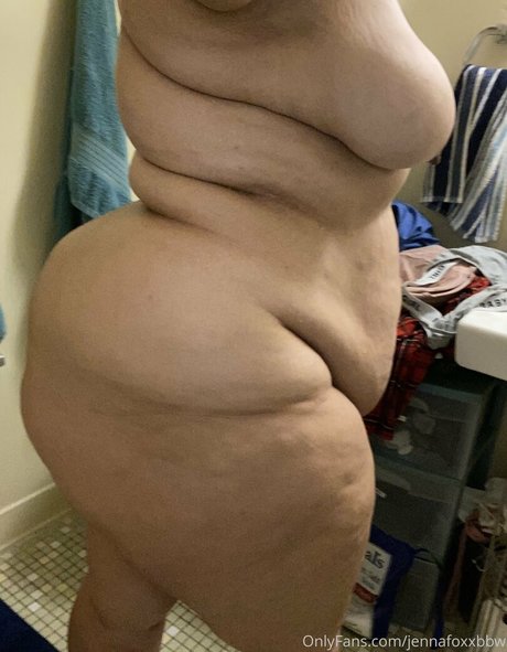 Naakte gelekte OnlyFans-foto van Jennafoxxbbw