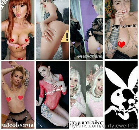 Naakte gelekte OnlyFans-foto van Curlyjewelfree