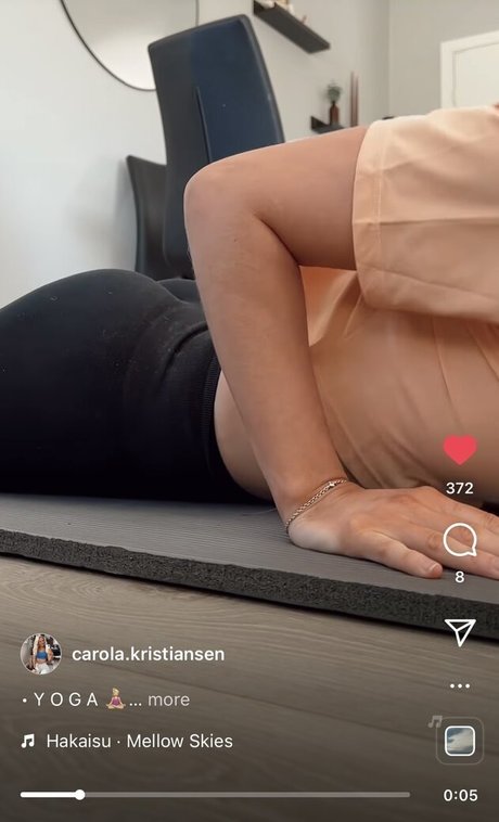 Naakte gelekte OnlyFans-foto van Carola Kristiansen