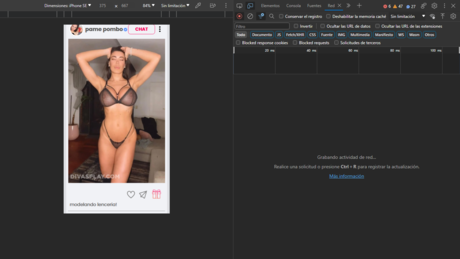 Naakte gelekte OnlyFans-foto van Pamela Pombo